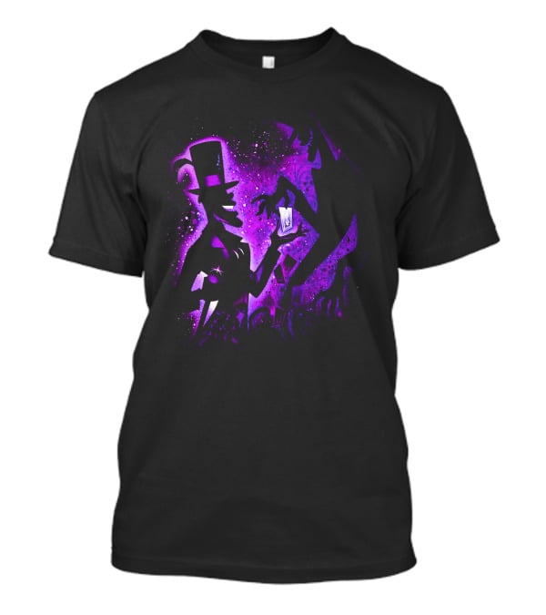 Dr. Facilier Shadow Silhouette Purple Magic Card Tarot T-Shirt