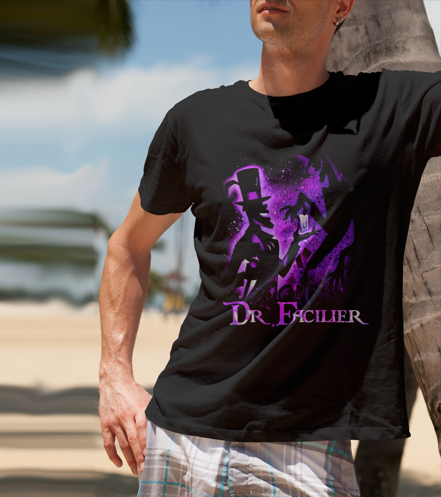 Dr. Facilier Purple Silhouette And Shadow T-Shirt