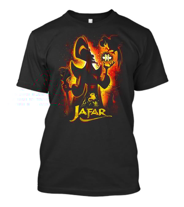 Jafar And Iago With Genie Lamp Silhouette T-Shirt
