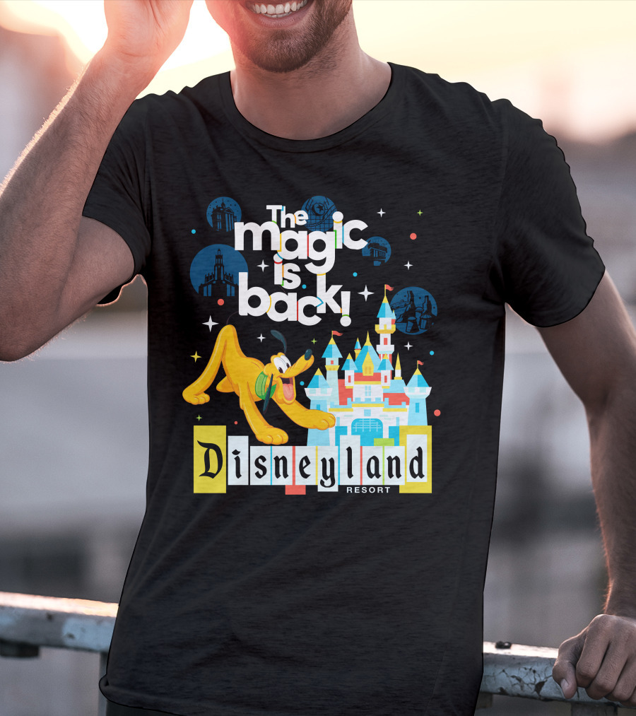 The Magic Is Back Disneyland Resort Pluto T-Shirt
