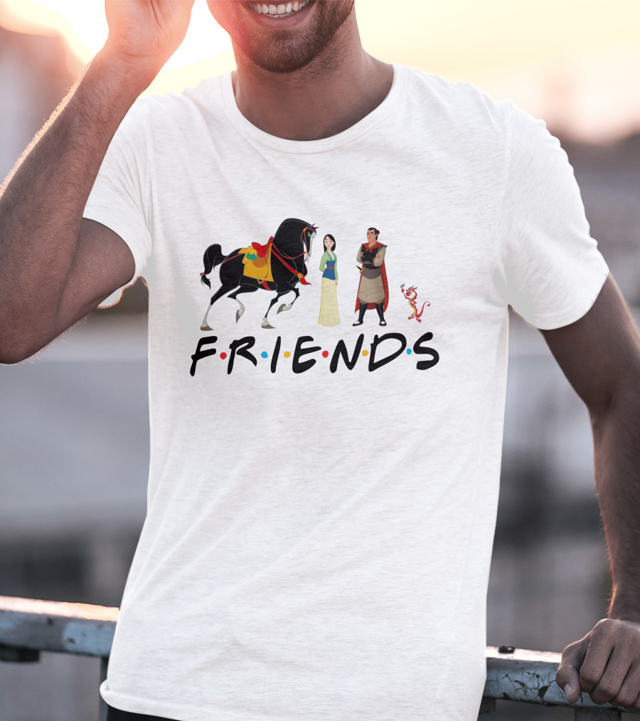 Mulan Characters Friends Style T-Shirt