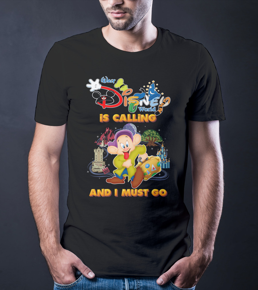 Walt Disney World Is Calling And I Must Go Dopey T-Shirt