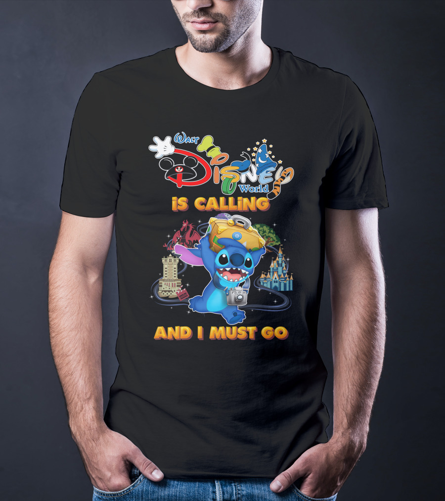 Walt Disney World Is Calling And I Must Go Stitch T-Shirt
