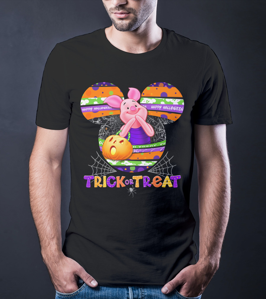 Happy Halloween Piglet Trick Or Treat T-Shirt