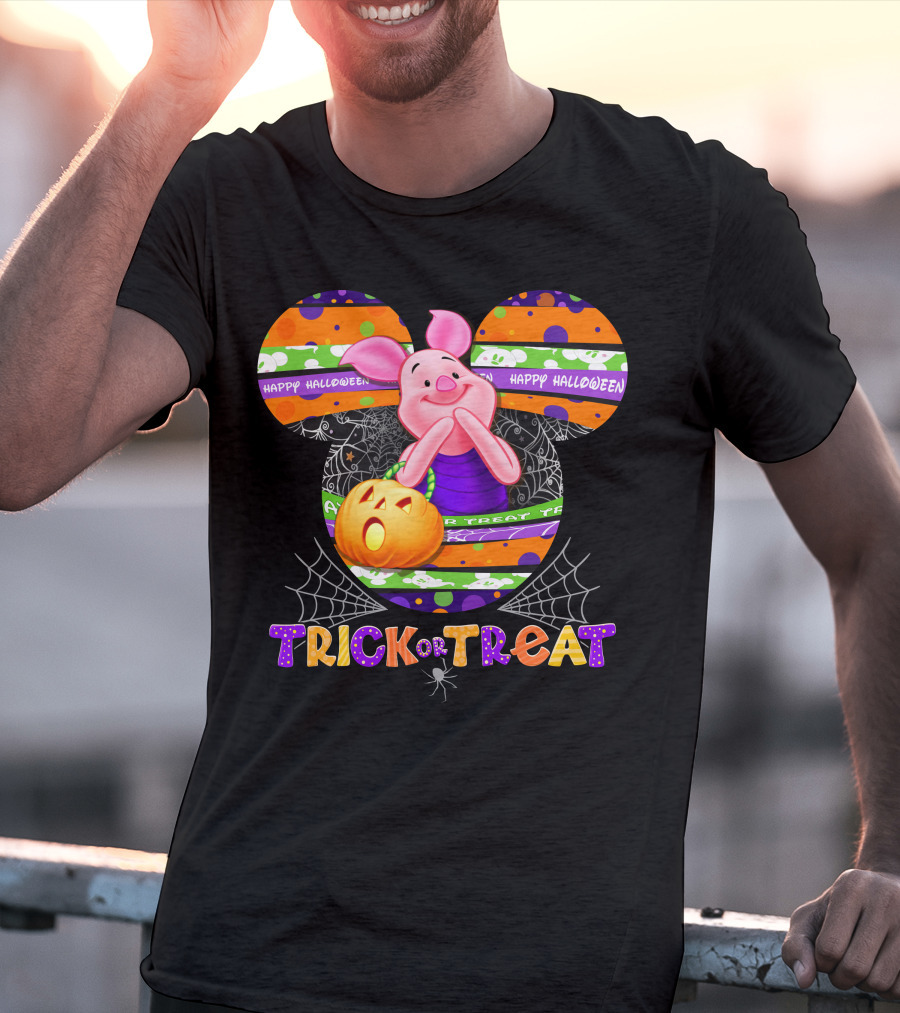 Happy Halloween Piglet Trick Or Treat T-Shirt