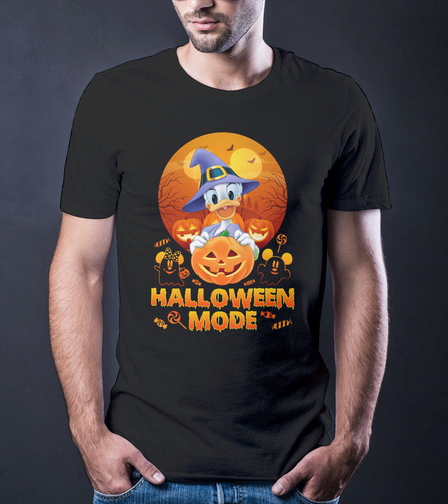 Daisy Halloween Mode Pumpkin Wizard Scene T-Shirt