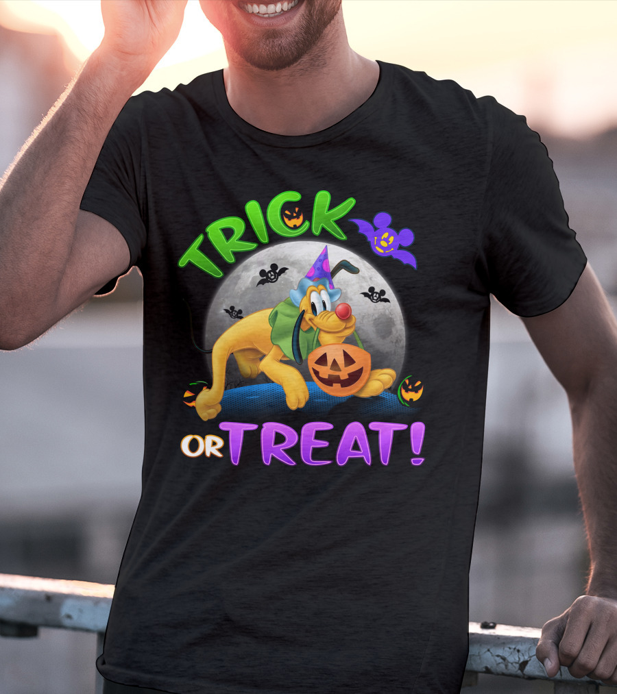 Trick Or Treat Pluto Halloween Disney T-Shirt