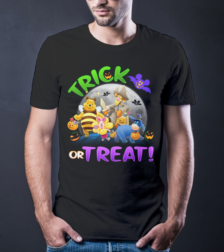 Trick Or Treat Winnie The Pooh Halloween Adventure T-Shirt