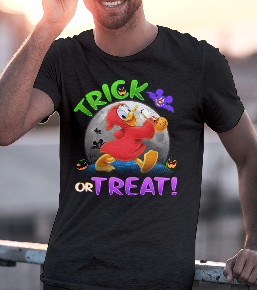 Trick Or Treat Donald Duck Halloween Disney T-Shirt