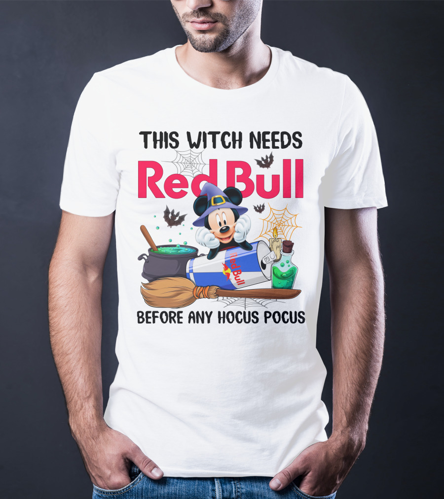This Witch Needs Red Bull Before Any Hocus Pocus T-Shirt