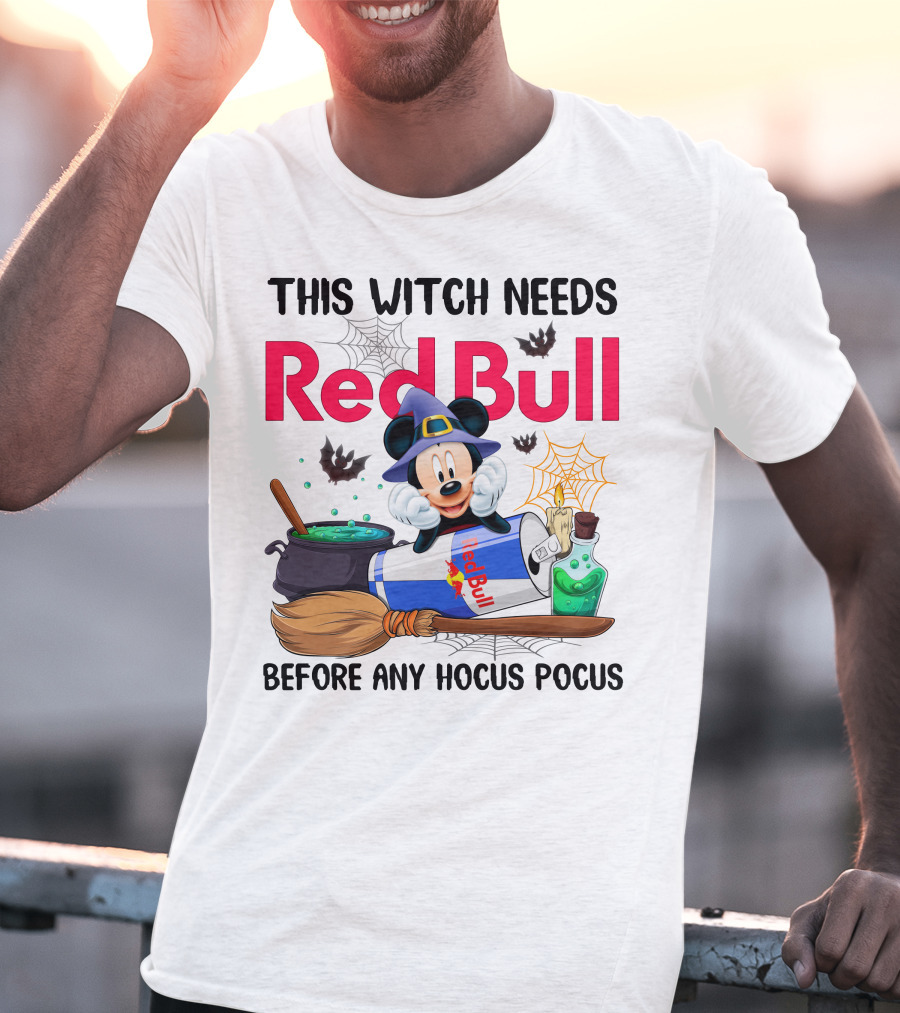 This Witch Needs Red Bull Before Any Hocus Pocus T-Shirt