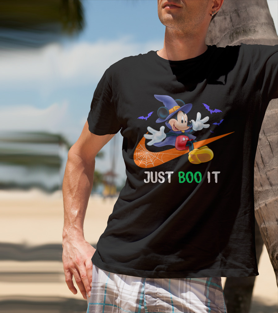 JUST BOO IT Mickey Witch Halloween T-Shirt