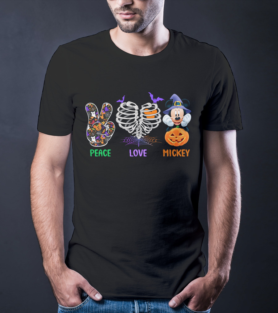 Peace Love Mickey Halloween Magic T-Shirt