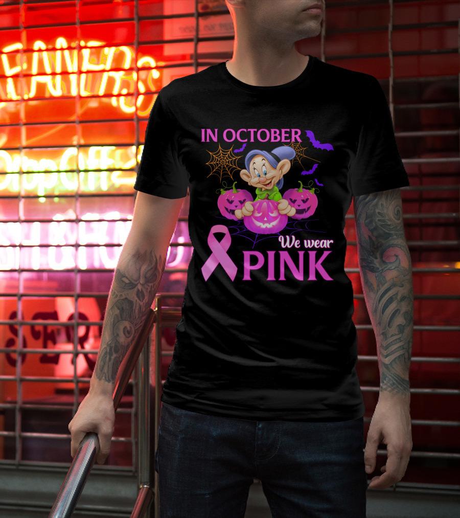 In October We Wear Pink Dopey T-Shirt