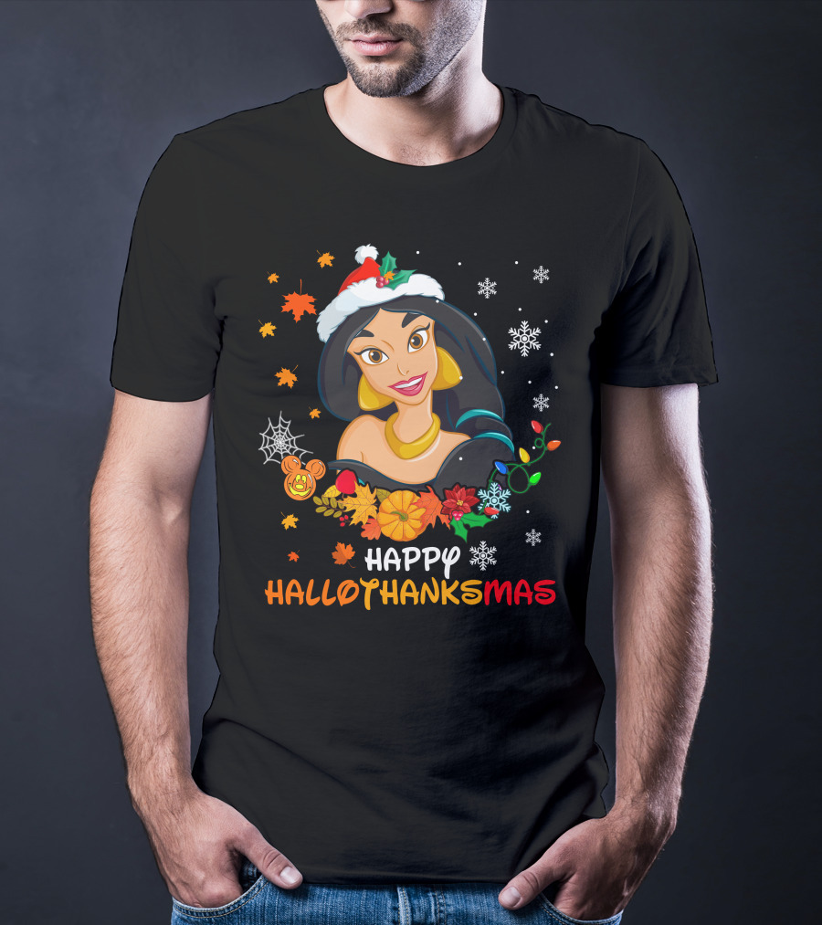 Happy Hallothanksmas Jasmine T-Shirt
