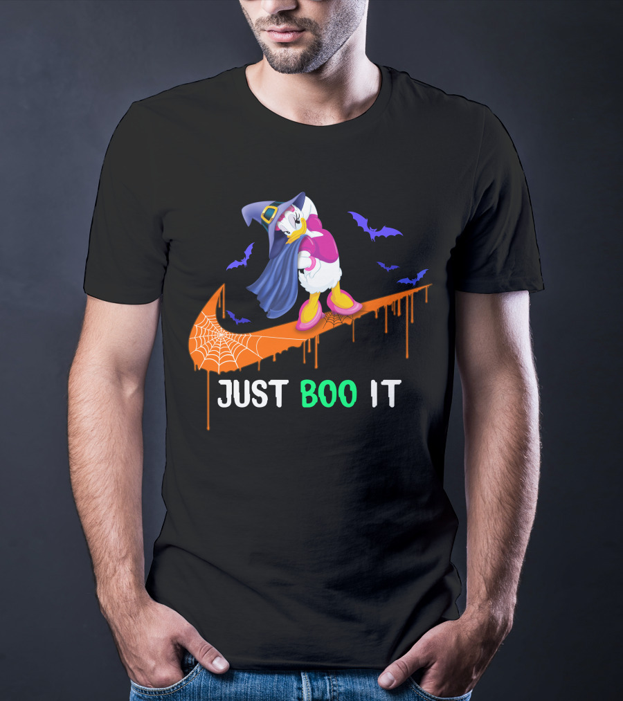 Daisy Witch Just Boo It Halloween Nike Style T-Shirt