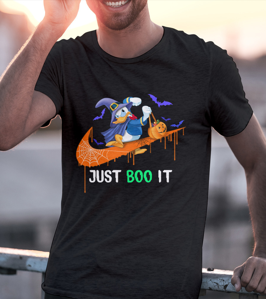 Just Boo It Donald Halloween Nike Theme T-Shirt