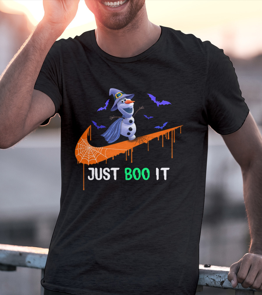 Just Boo It Olaf Nike Halloween Bats T-Shirt