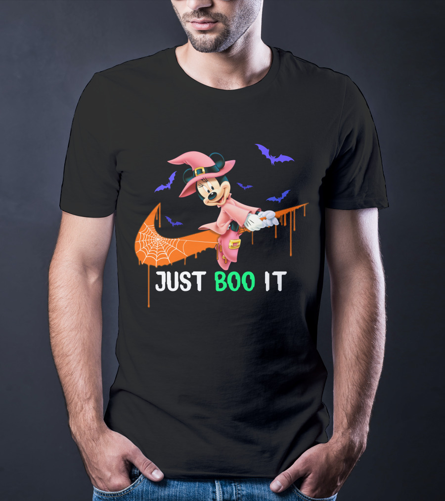 Just Boo It Minnie Halloween Witch Nike T-Shirt