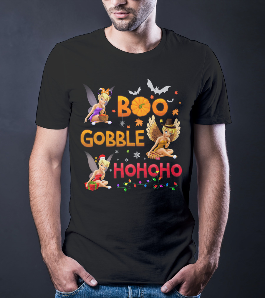 Boo Gobble Hohoho Tinker Bell T-Shirt