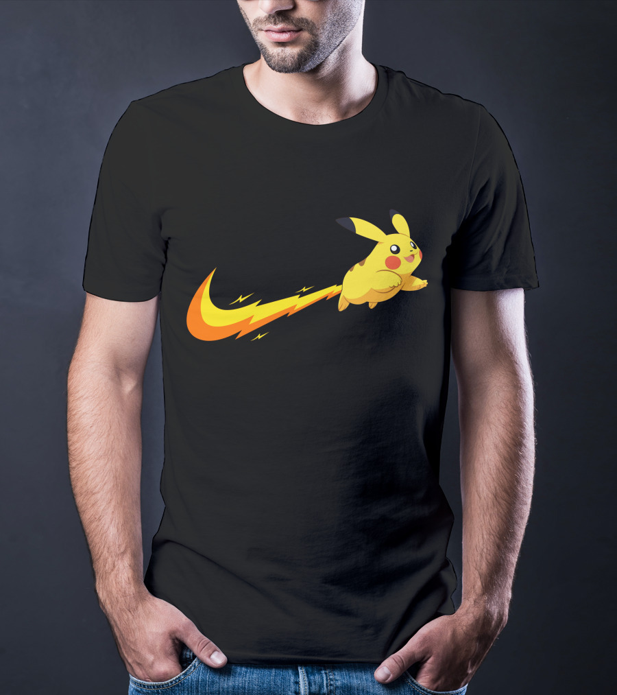 Pikachu Lightning Bolt Power Jump T-Shirt