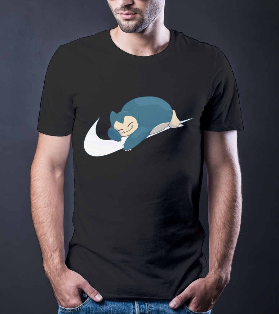 Snorlax Sleeping On Swoosh T-Shirt