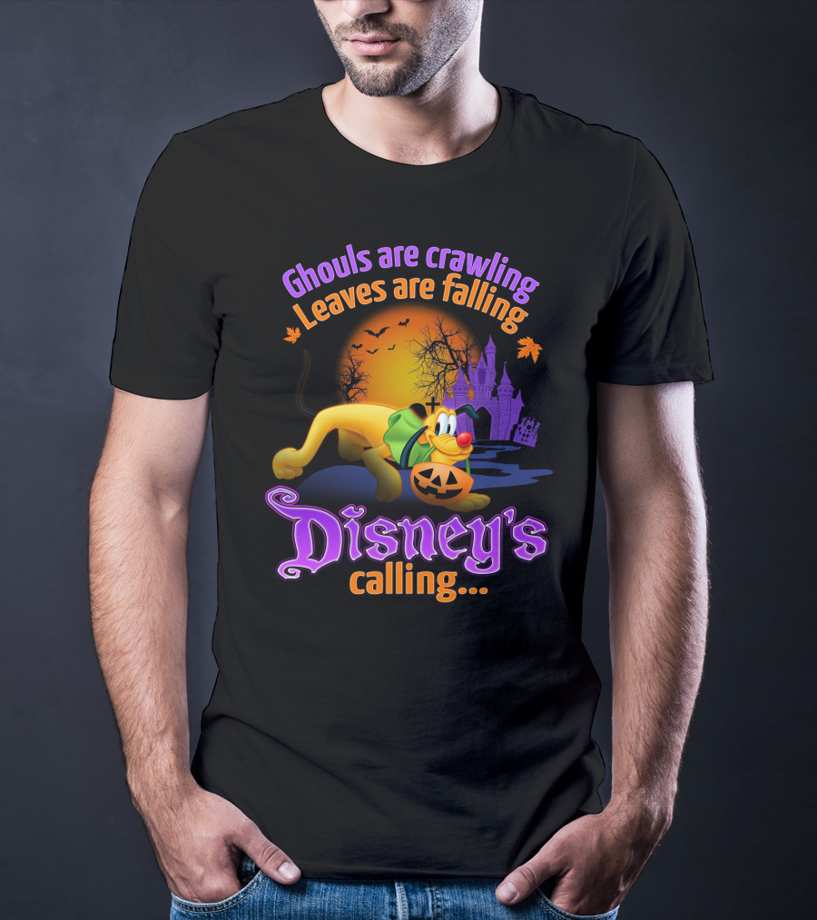 Ghouls Are Crawling Disney's Calling Pluto Halloween T-Shirt