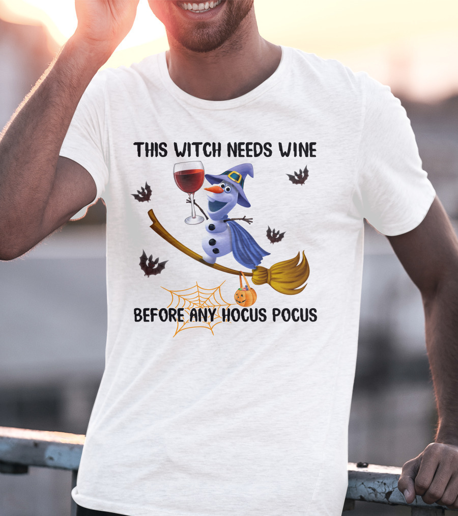 This Witch Needs Wine Before Any Hocus Pocus T-Shirt