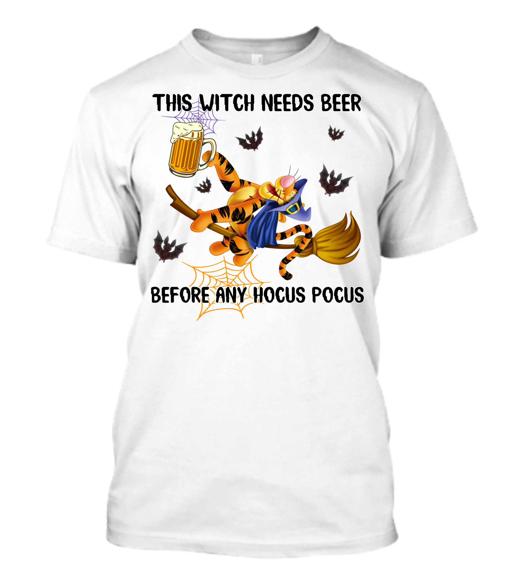 Tigger This Witch Needs Beer Before Any Hocus Pocus T-Shirt