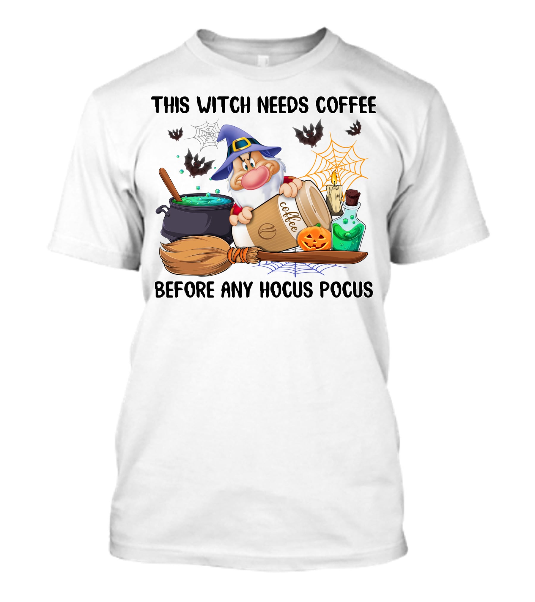 This Witch Needs Coffee Before Any Hocus Pocus T-Shirt