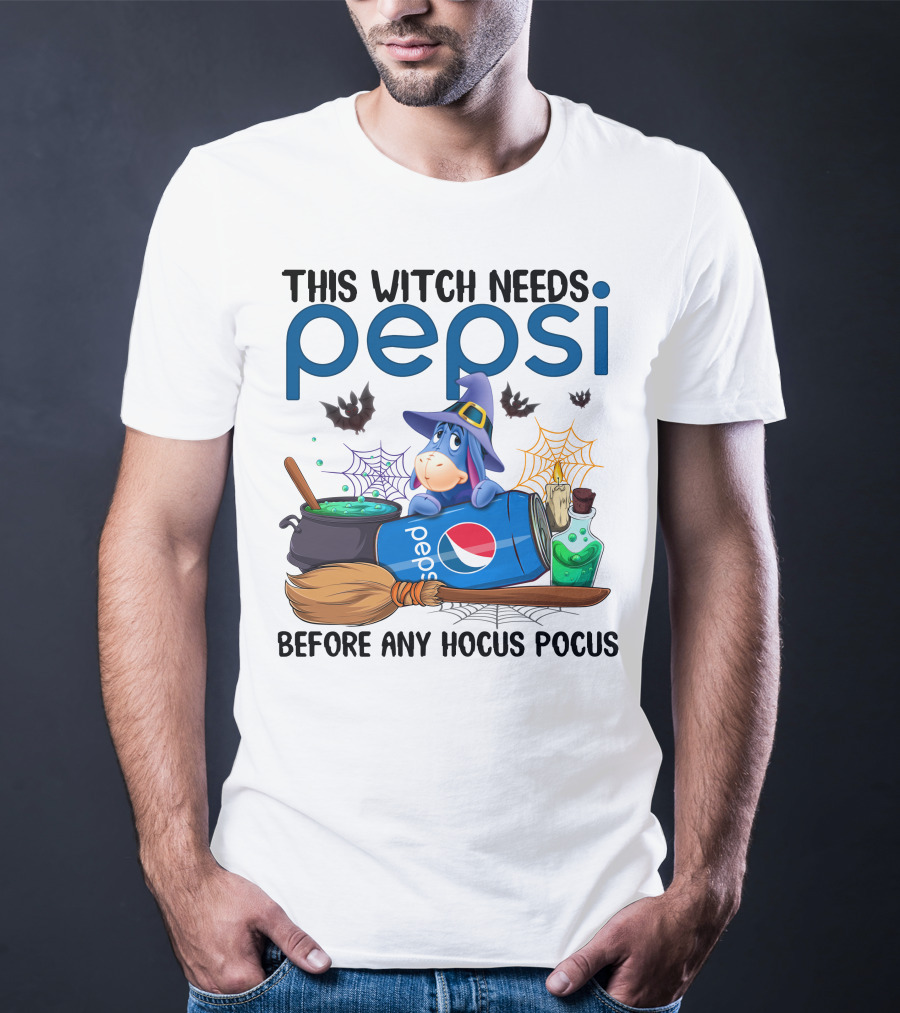 This Witch Needs Pepsi Before Any Hocus Pocus Eeyore T-Shirt
