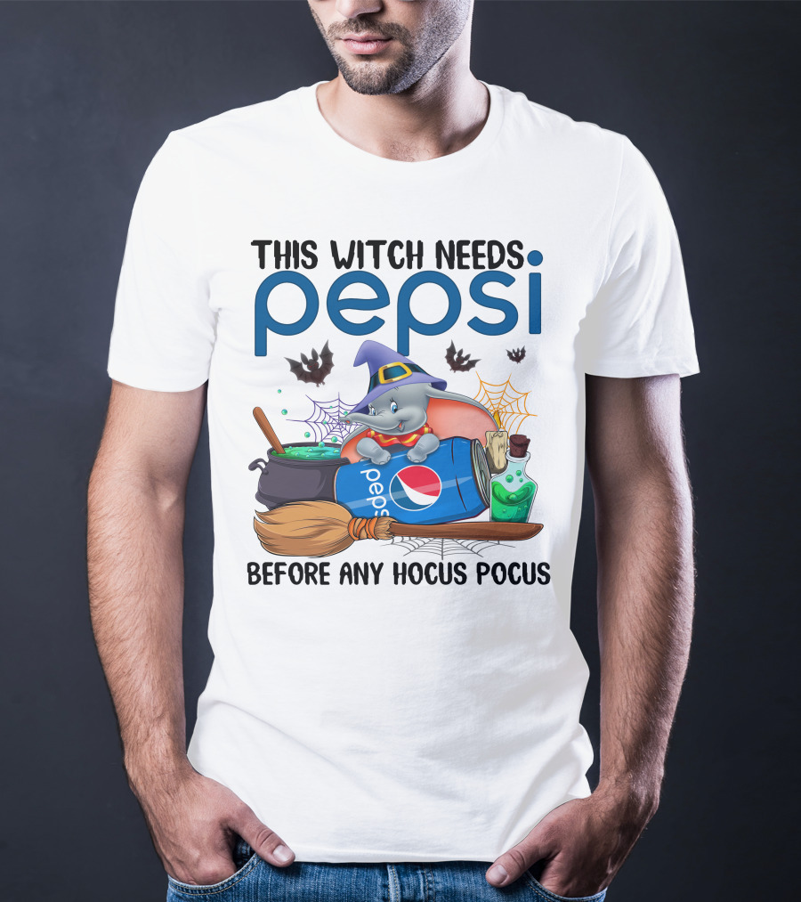 This Witch Needs Pepsi Dumbo Before Any Hocus Pocus T-Shirt