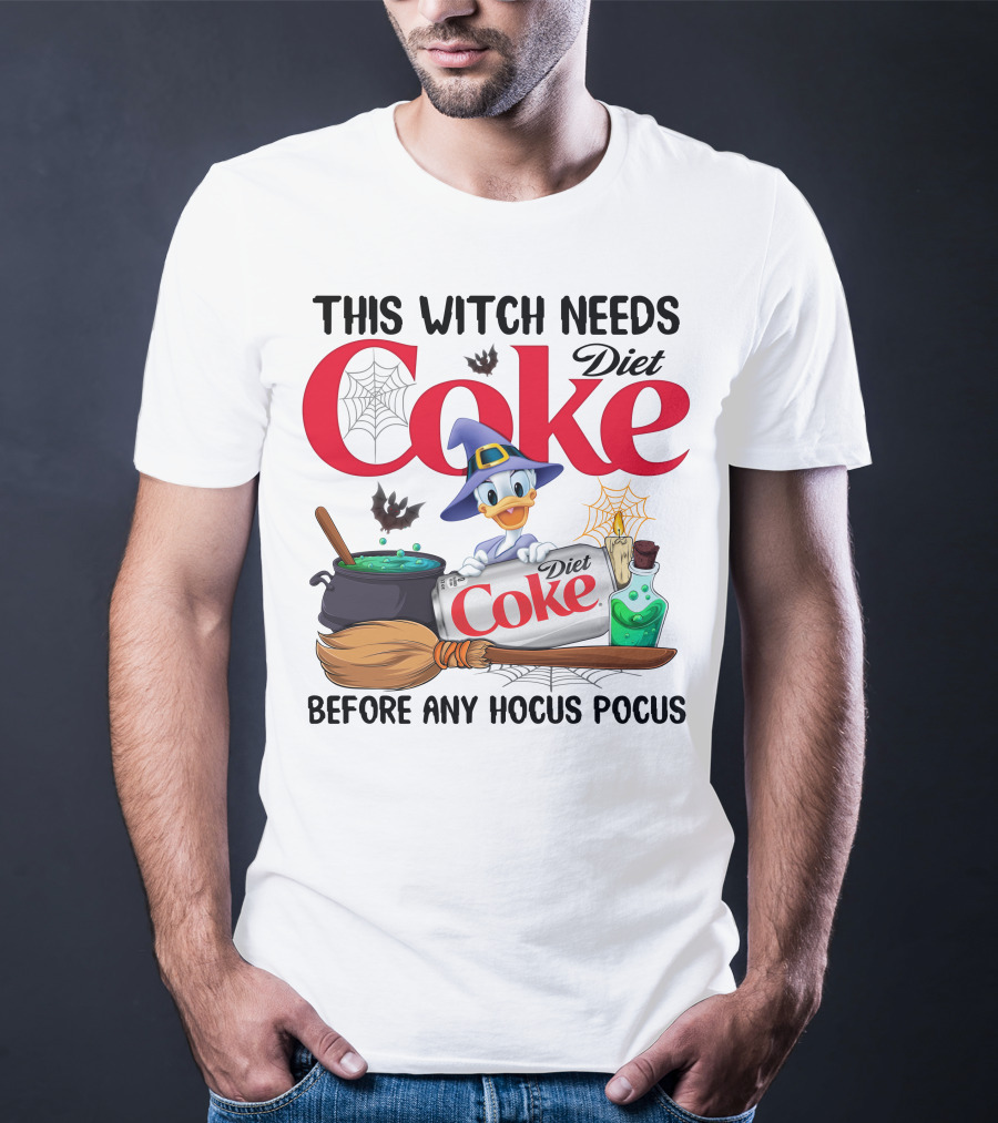 This Witch Needs Diet Coke Before Any Hocus Pocus Disney Character Magic Potion T-Shirt