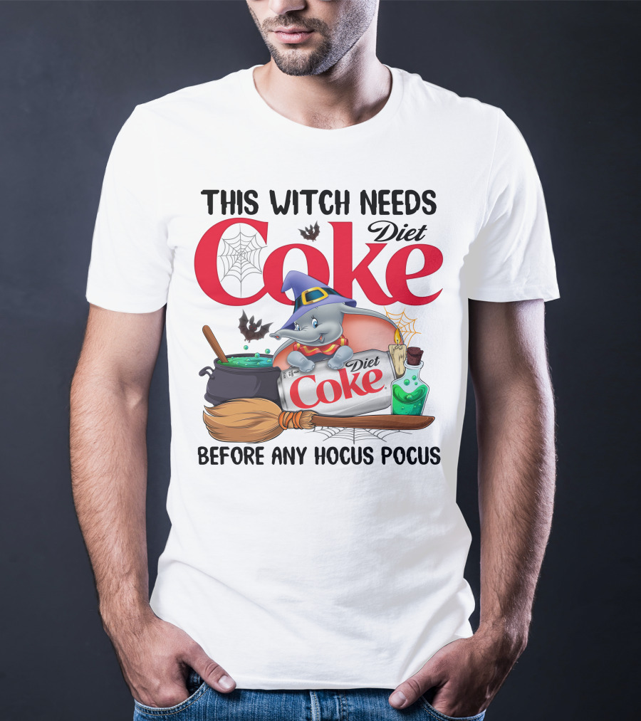 This Witch Needs Diet Coke Before Any Hocus Pocus Dumbo T-Shirt