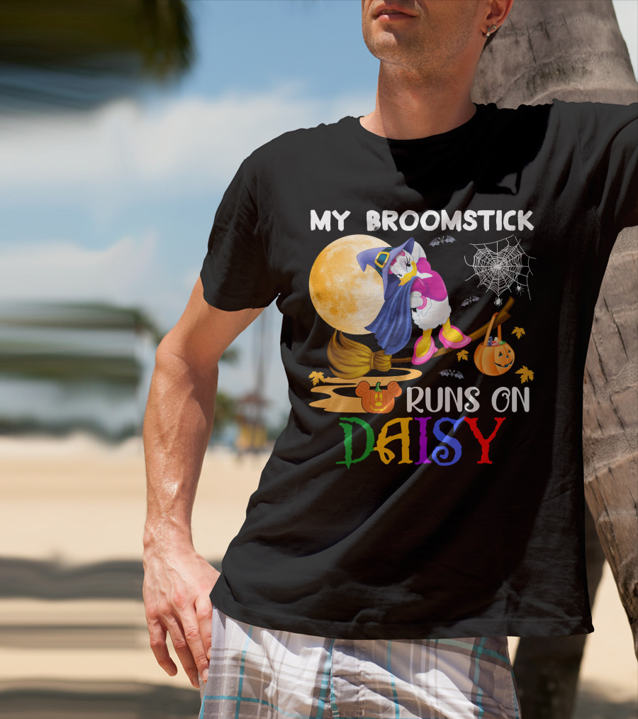 My Broomstick Runs On Daisy T-Shirt