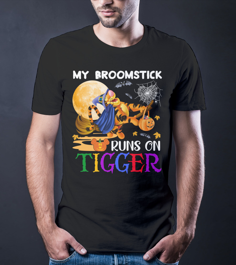 My Broomstick Runs On Tigger T-Shirt