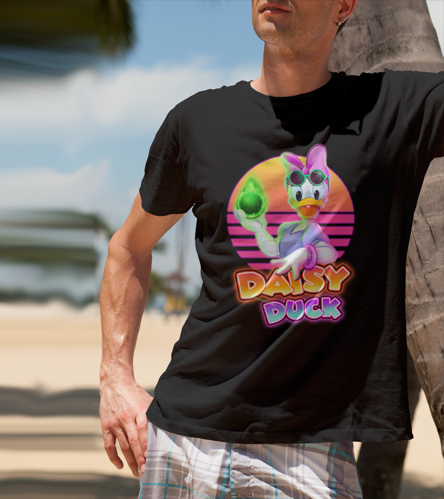 Daisy Duck Neon Retro Glow T-Shirt