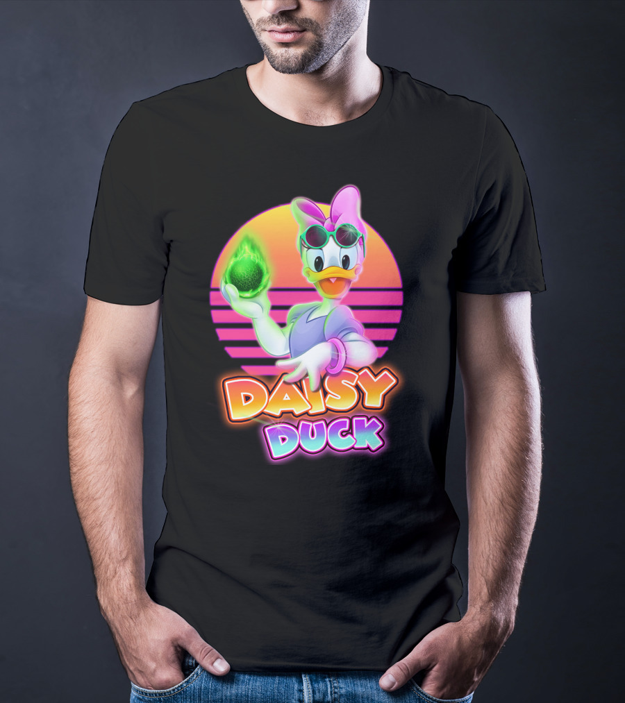 Daisy Duck Neon Retro Glow T-Shirt