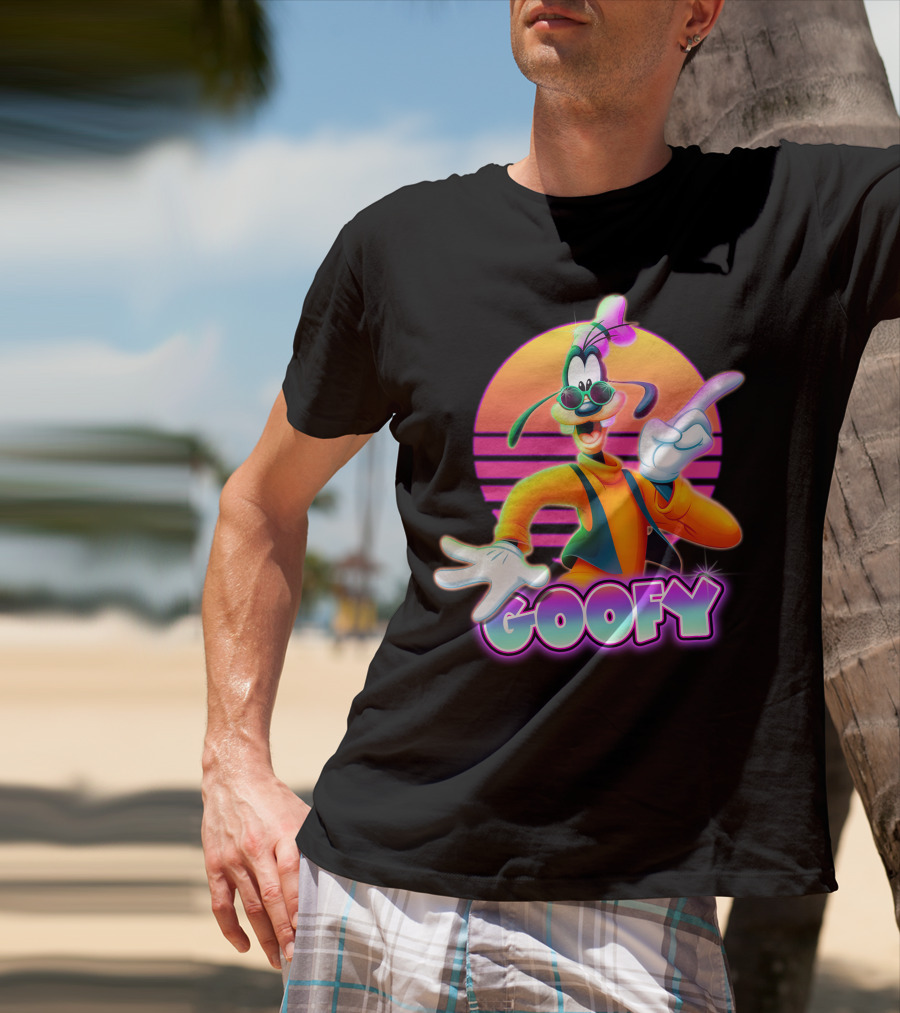 Goofy Retro 80S Sunset Aesthetic T-Shirt