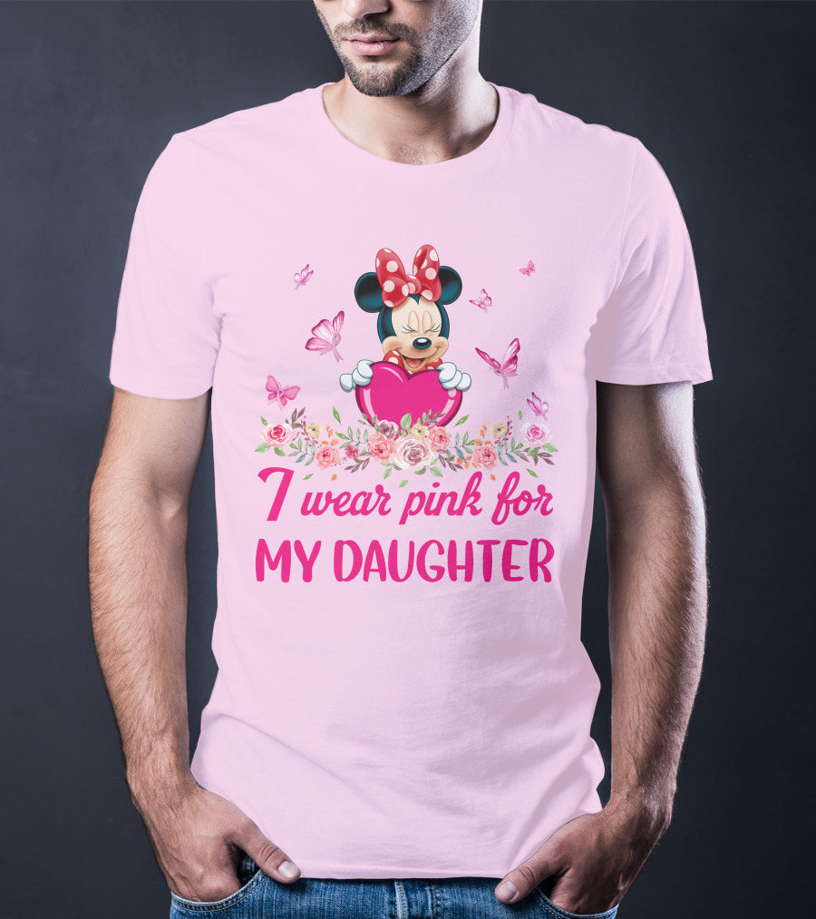 Minnie I Wear Pink For My Daughter T-Shirt
