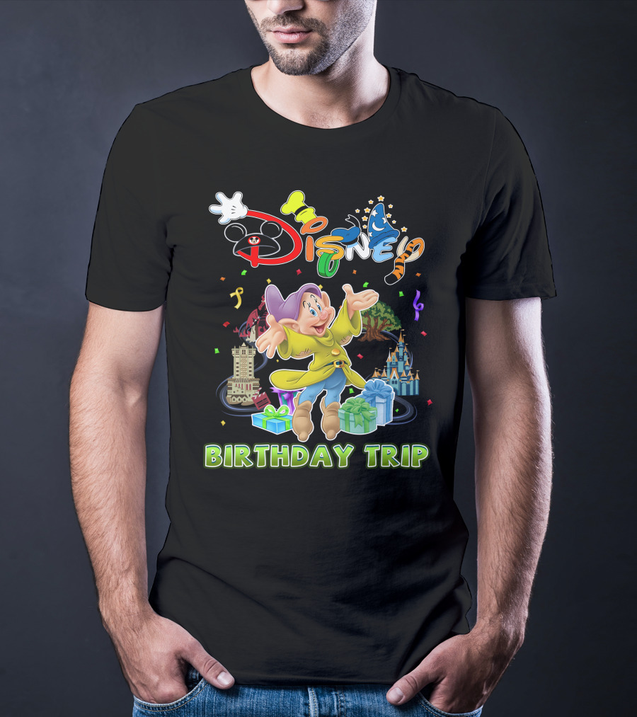 Disney Dopey Birthday Trip Celebration Gift Adventure T-Shirt