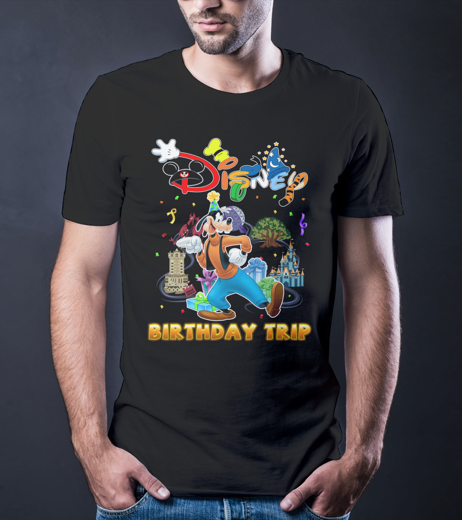 Disney Goofy Birthday Trip Adventure T-Shirt