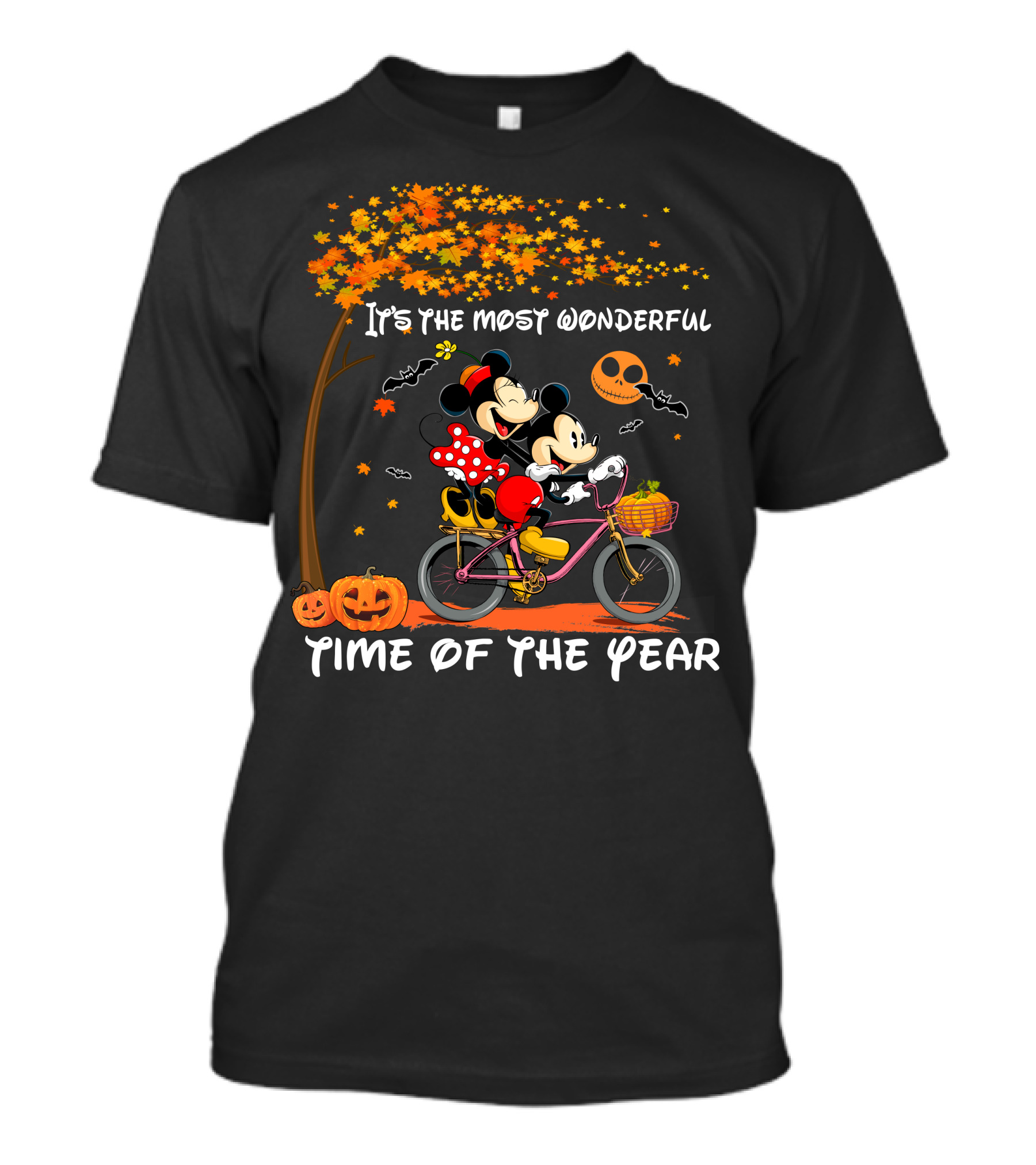 It's The Most Wonderful Time Of The Year Mickey And Minnie Halloween Cycling Adventure T-Shirt