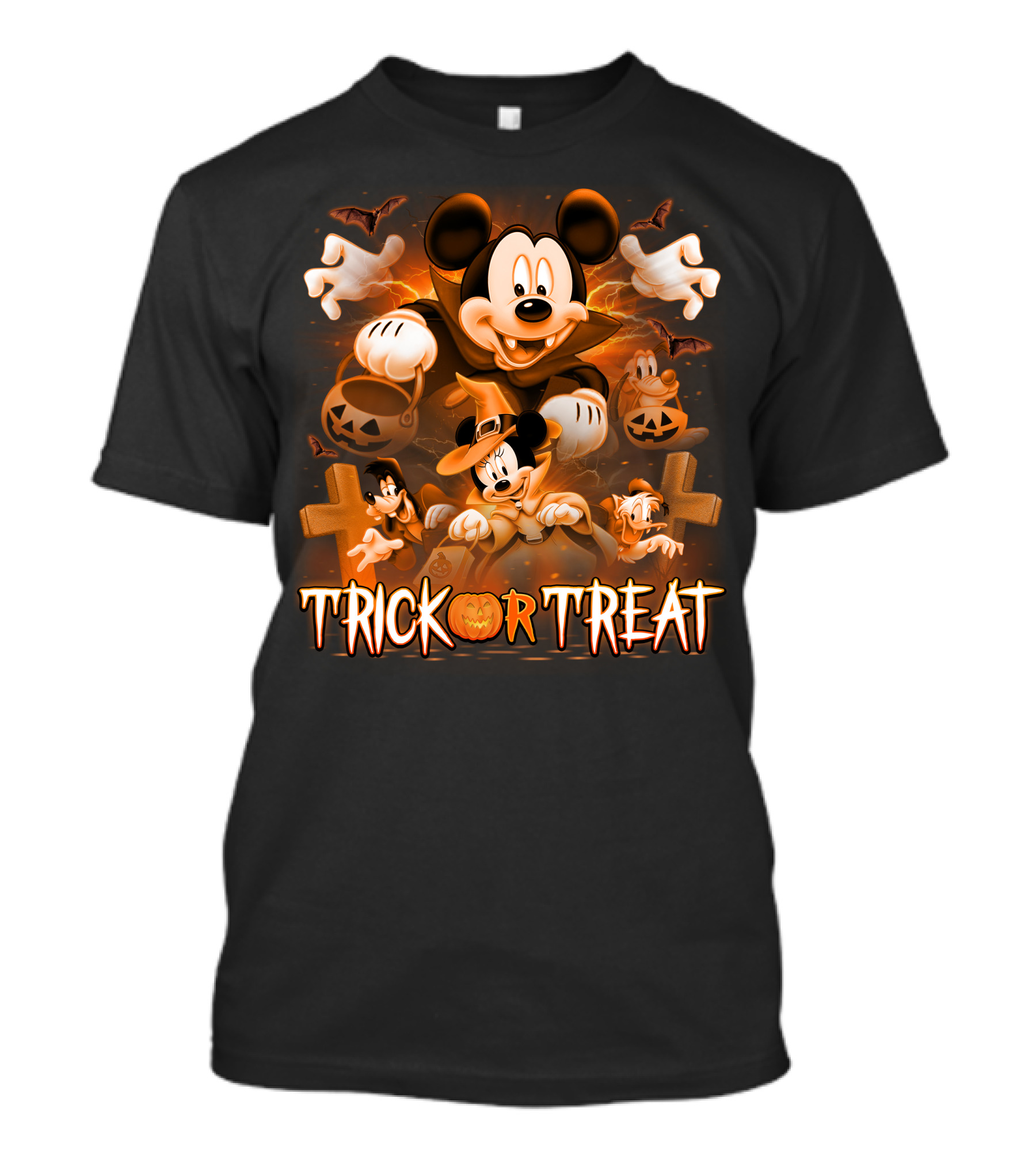 Trick Or Treat Mickey Mouse Halloween Adventure T-Shirt