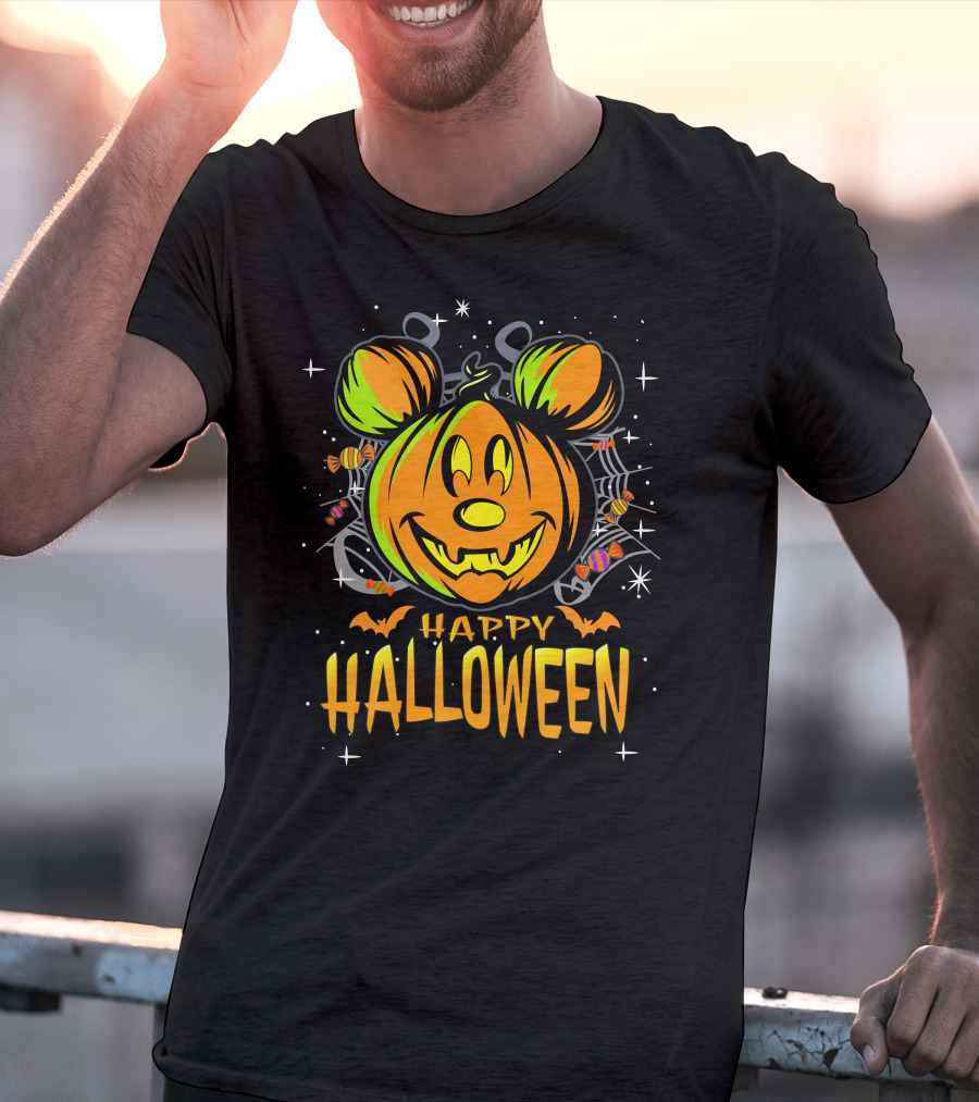 Mickey Pumpkin Happy Halloween T-Shirt