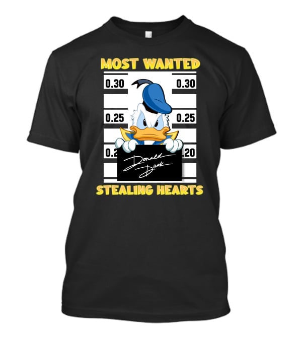 Most Wanted Donald Duck Stealing Hearts T-Shirt