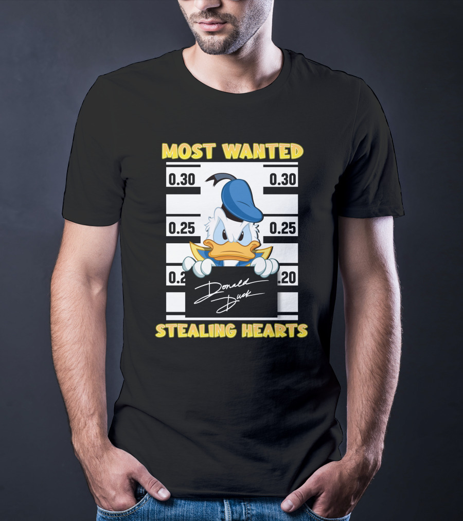 Most Wanted Donald Duck Stealing Hearts T-Shirt