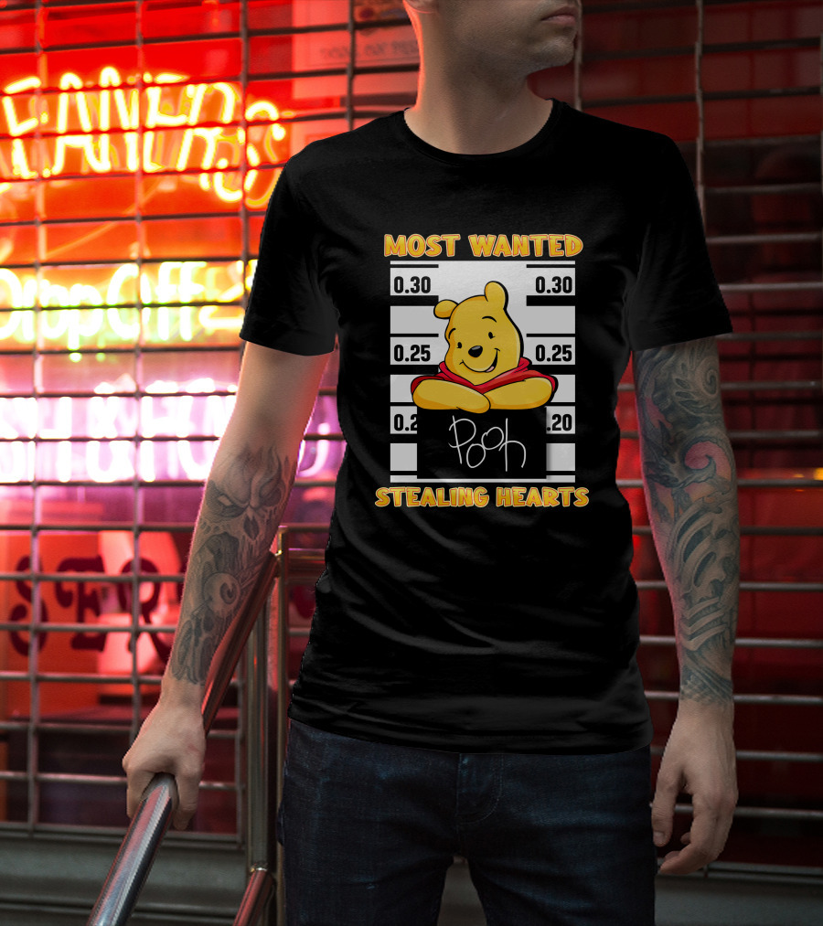 Most Wanted Pooh Stealing Hearts T-Shirt