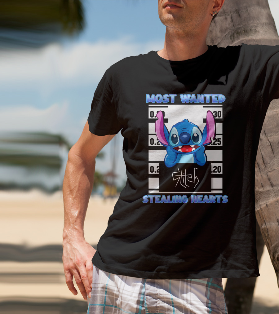 Most Wanted Stitch Stealing Hearts T-Shirt