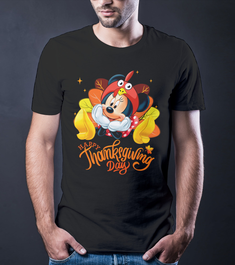 Minnie Happy Thanksgiving Day Turkey Costume T-Shirt